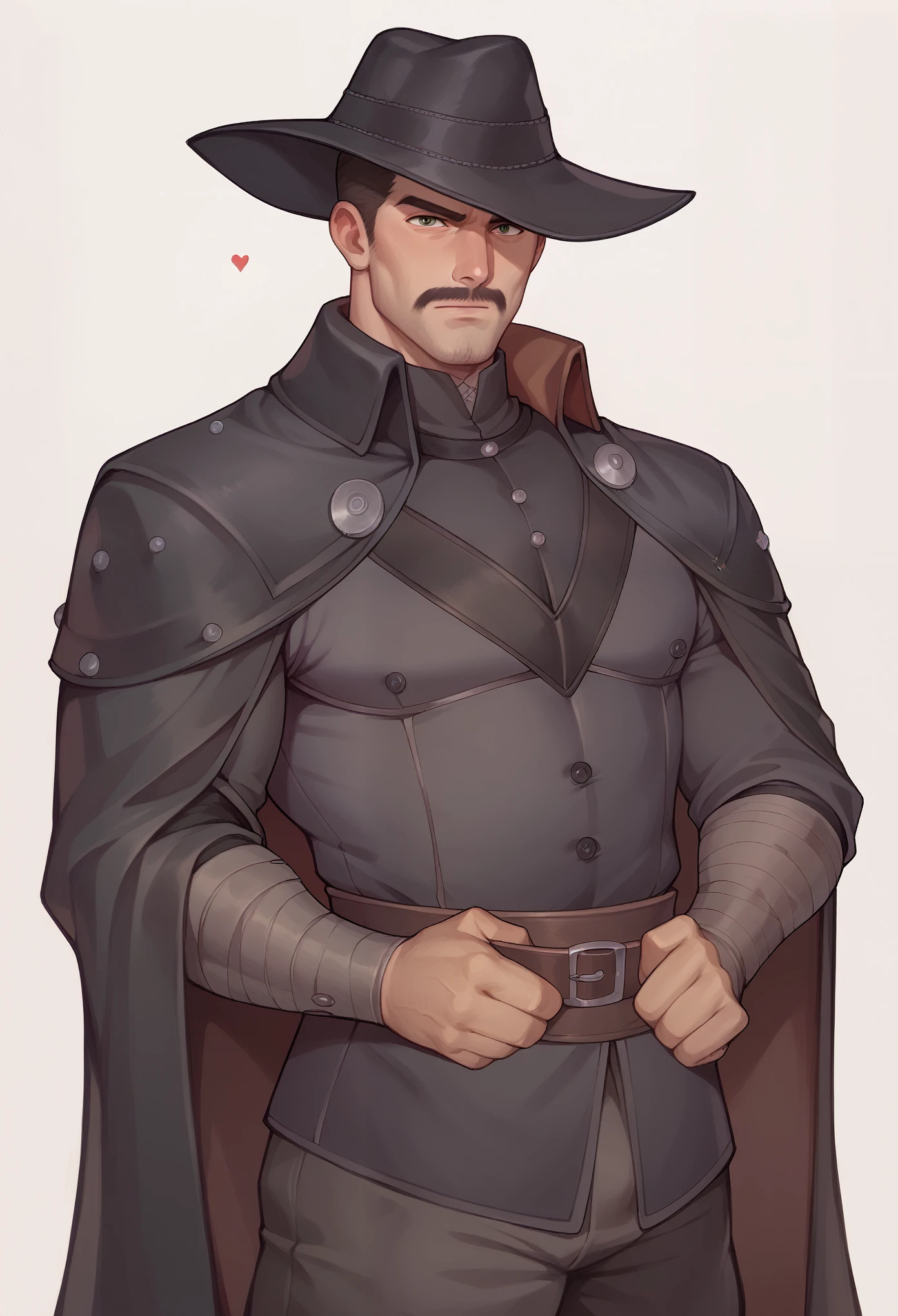 jackson, man, visual novel character, black overcoat, hunter, gothic theme, medieval, detective