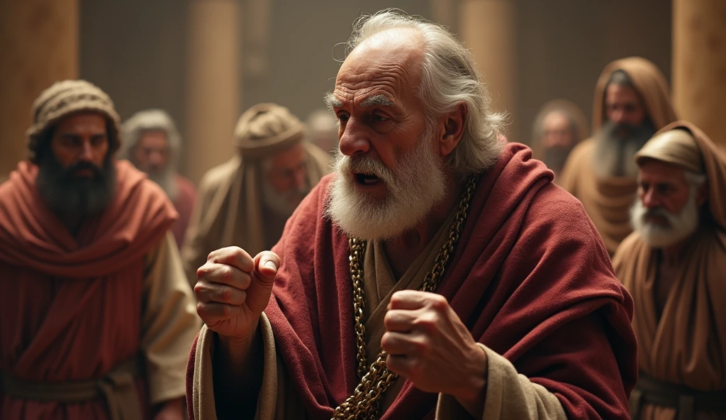biblical history,
Enquanto isso, in Israel, bald old king Herod realized he had been tricked by the wise men, who did not return to inform him of the whereabouts of . full of fury