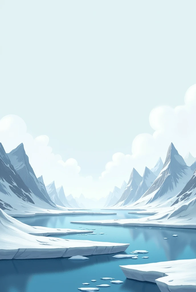I would like to create an Arctic Polar background for an educational game in landscape mode.