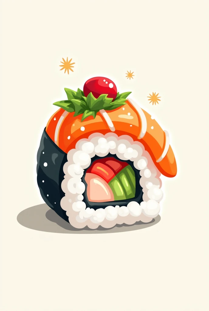 A sushi rolls logo