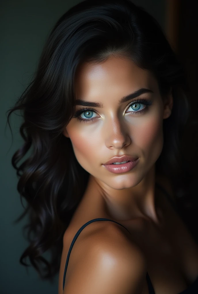 Sexy Brunette Blue Eyes