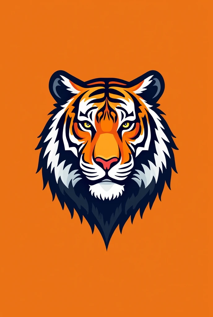 A tiger logo with the name megaloblasts. It has to be a logo related to medicine. Also add the logo of the medical career, with an orange background.