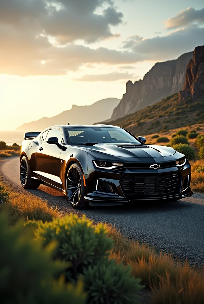 As a background of a 2016 Chevrolet Camaro SS