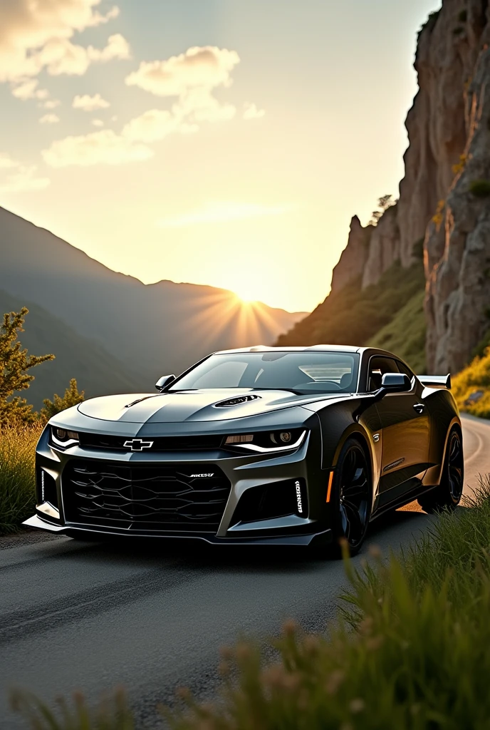 As a background of a 2016 Chevrolet Camaro SS