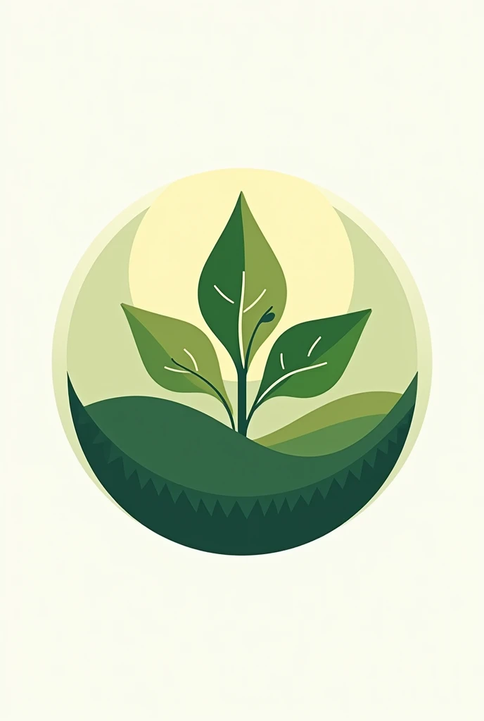 As a LOGO for an organic fertilizer company, With earth background