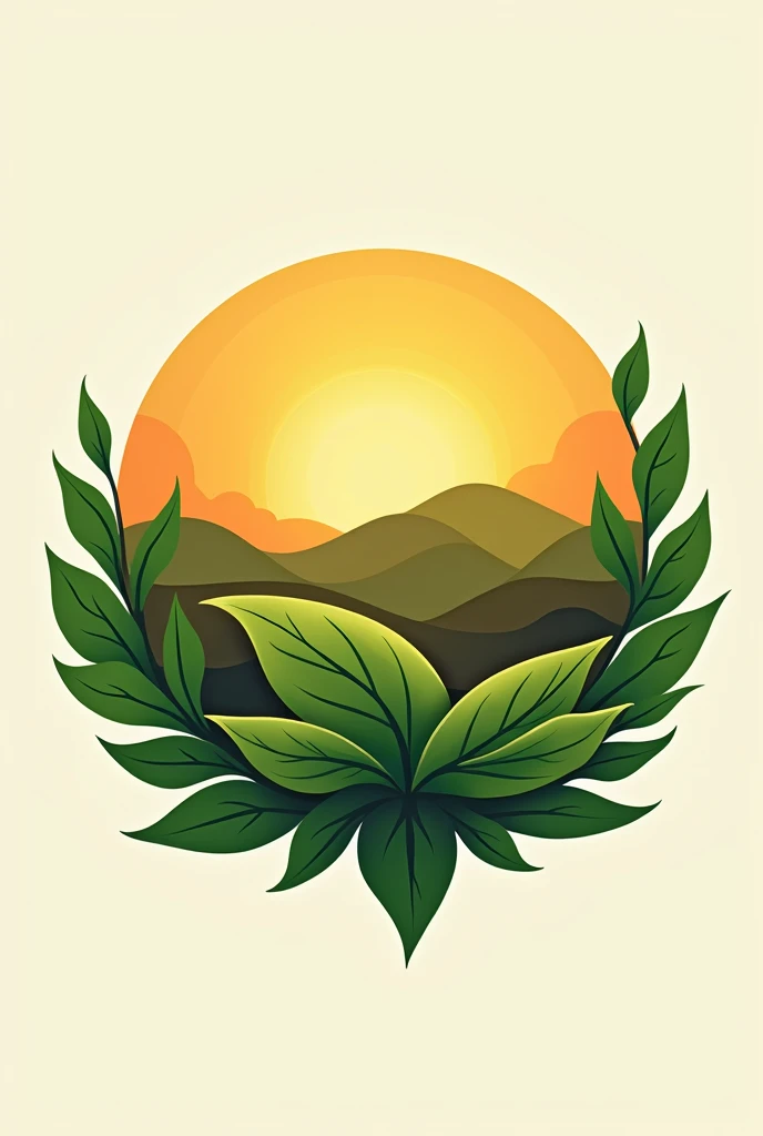 As an innovative LOGO for an organic fertilizer company, With earth background