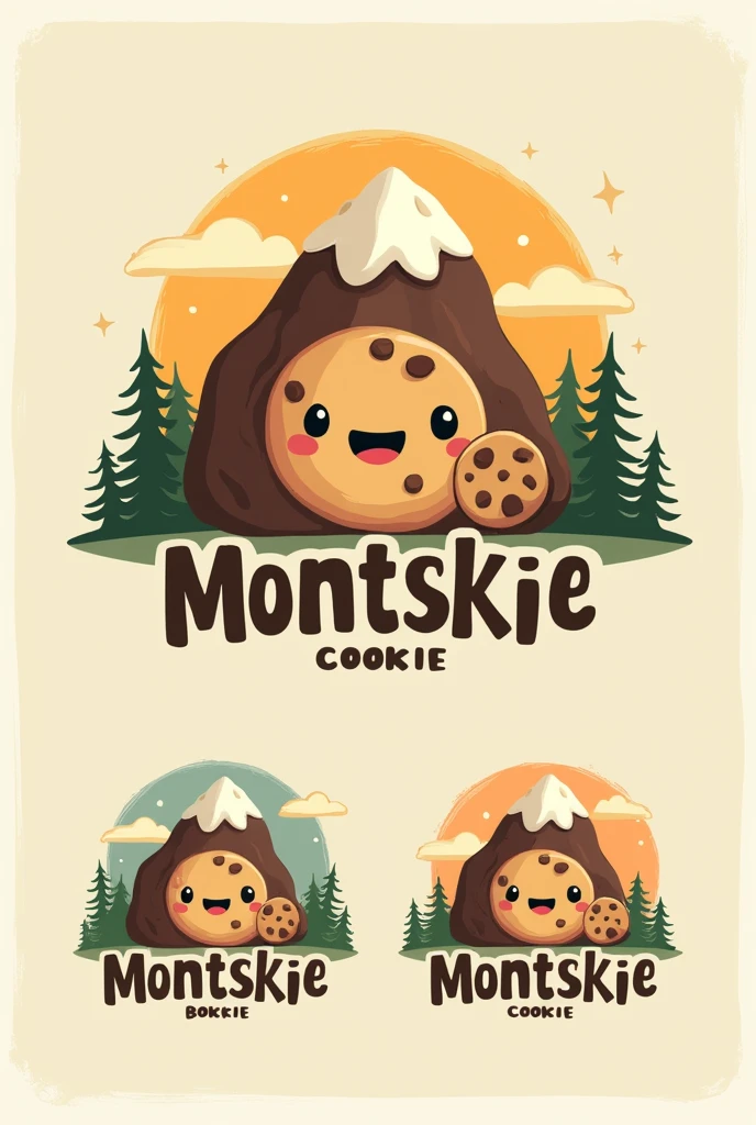 Create me a logo for a company called Montskie dedicated to selling cookies