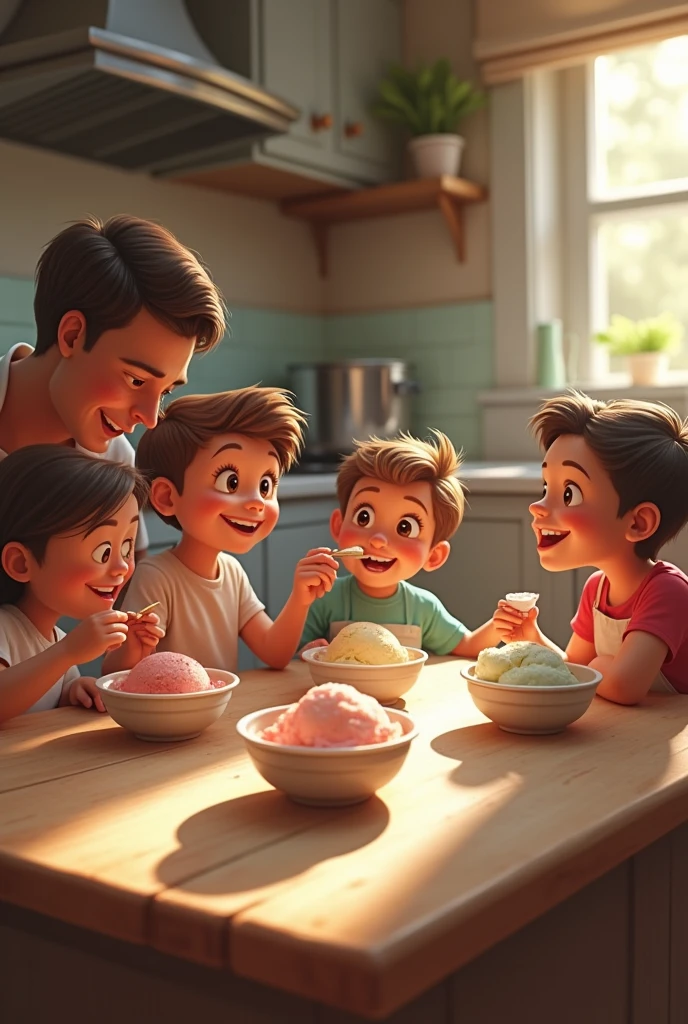 homemade ice cream