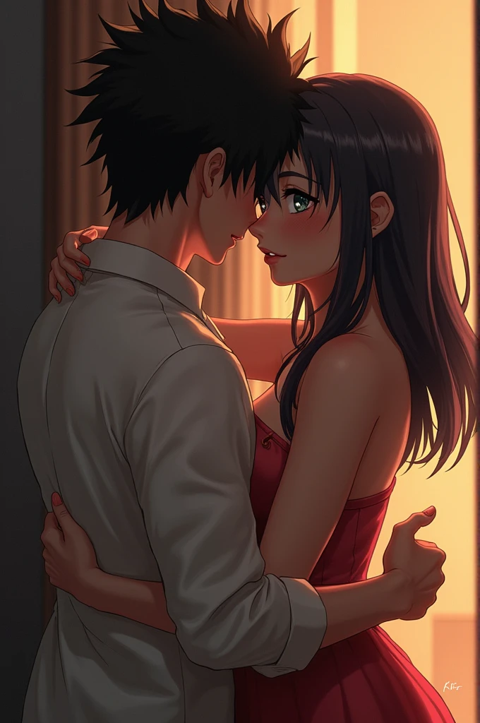 Hinata with big ass having sex with black guy