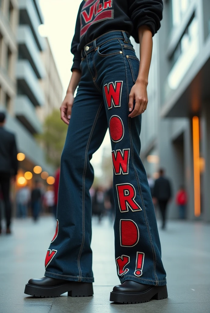 Clothing that has the word “Word!” In pants