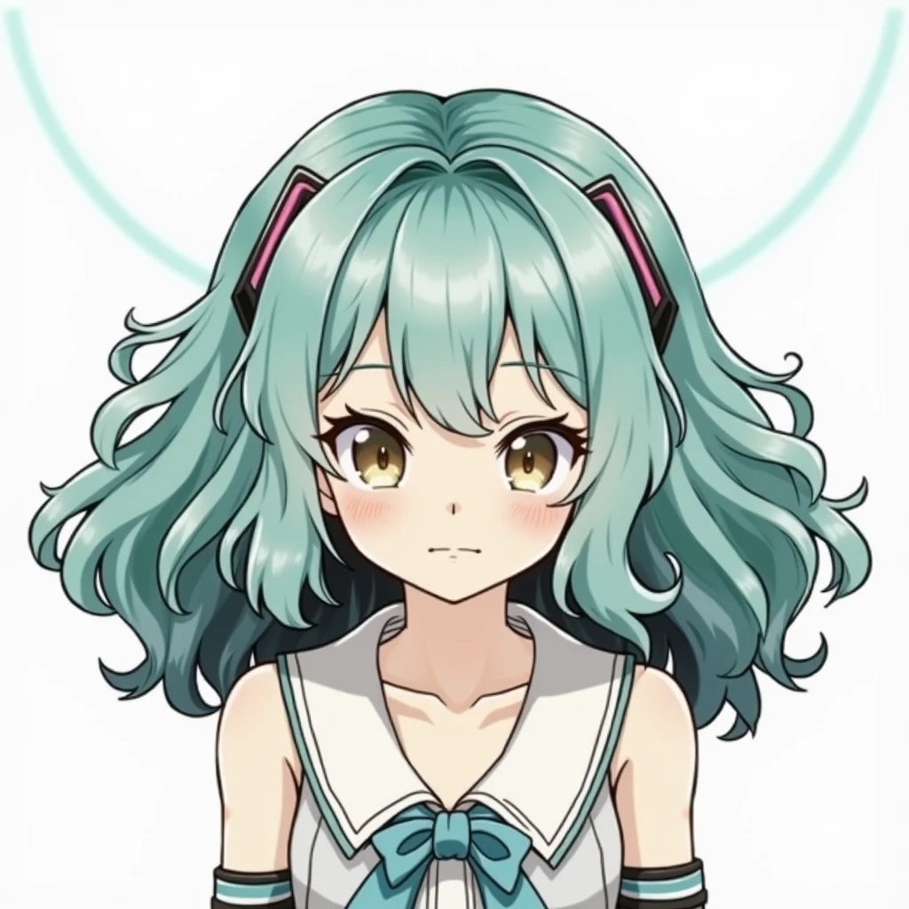 White background
