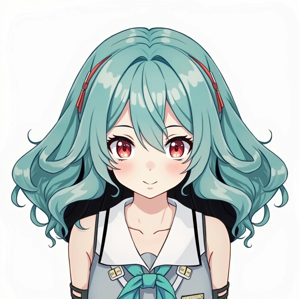 White background