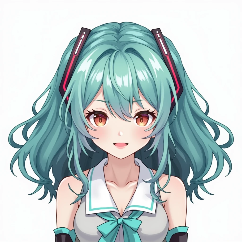 White background