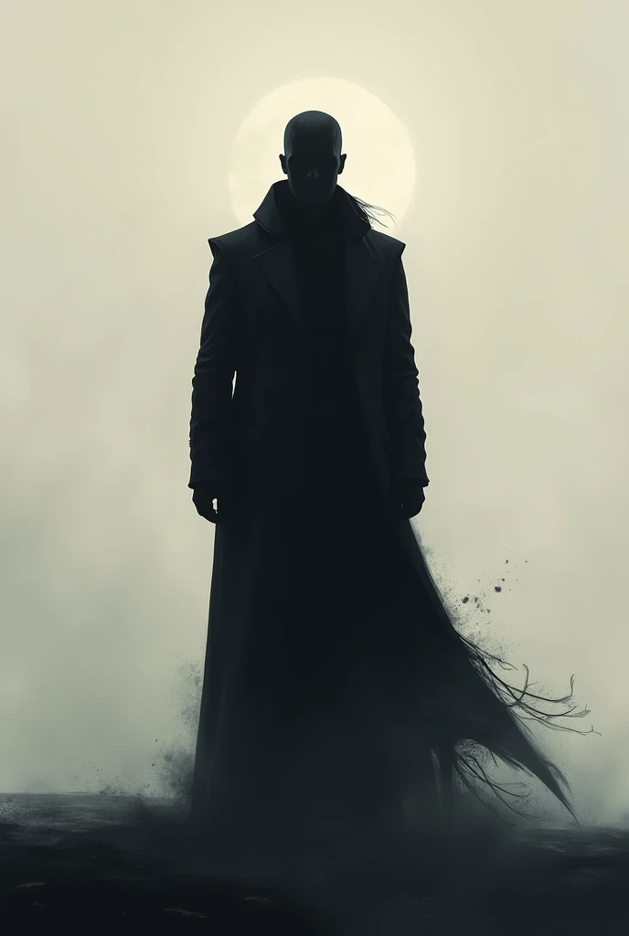 Shadow of a man only the silhouette