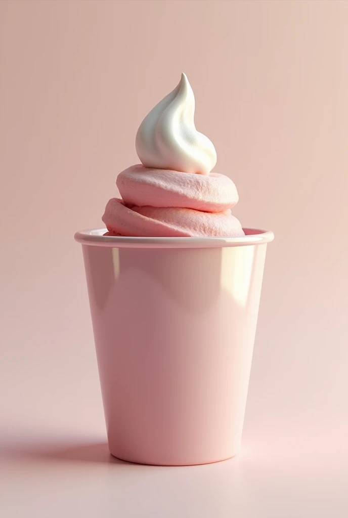 A scoop of ice cream in a container