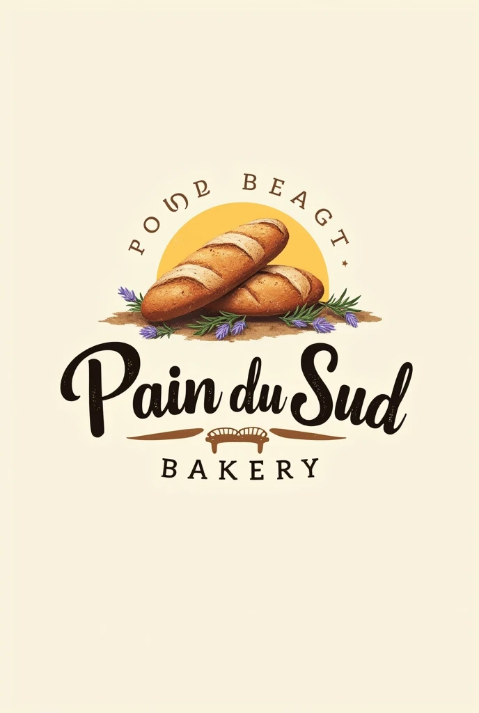 Created a logo for a bakery with the name pain du sud