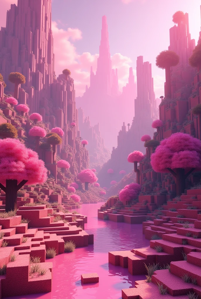 Pink Minecraft Biomes