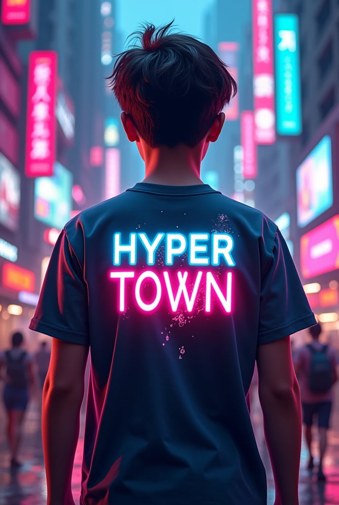T shirt in game says Hyper Town 