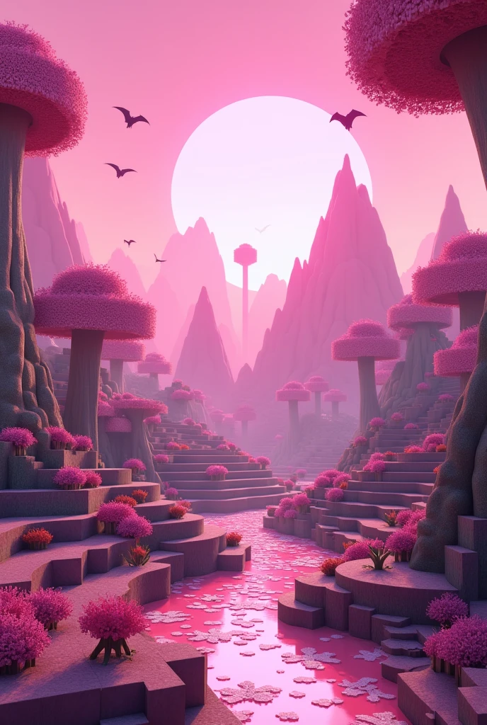 Pink Minecraft Biomes