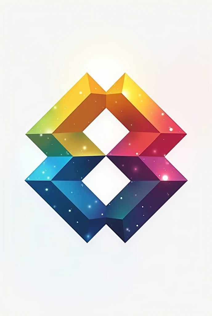 Create a logo for a video game called CMYK, using all four letters, putting them in a square