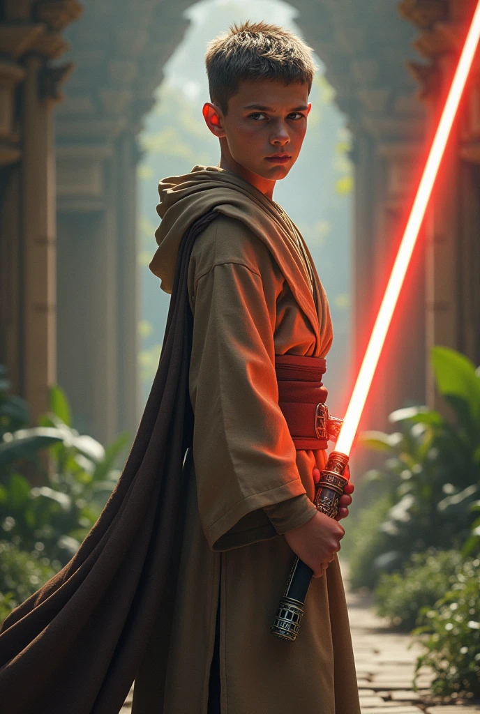 Teen boy Jedi