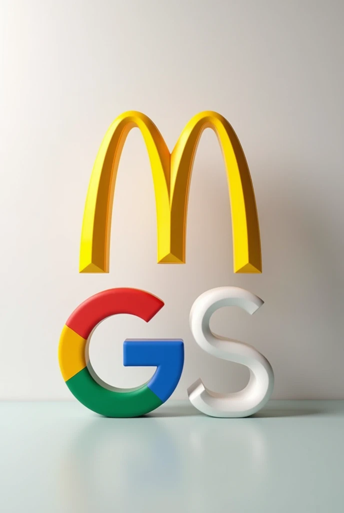 Take a photo that has the McDonald's company on it, the company Ambev and Google at the same time
