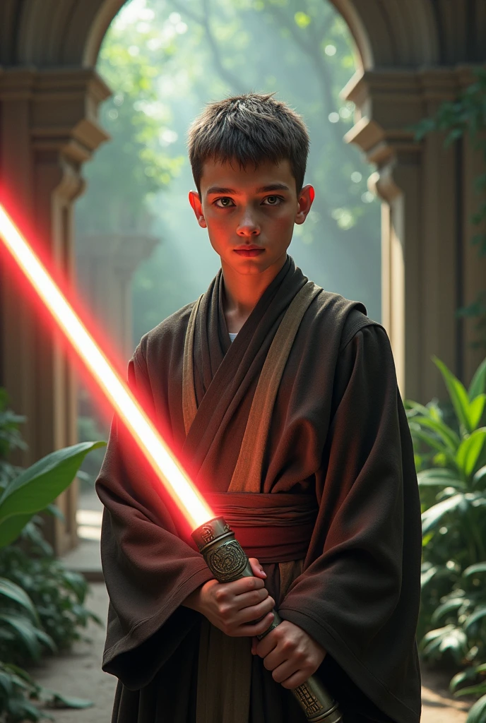 Teen boy Jedi