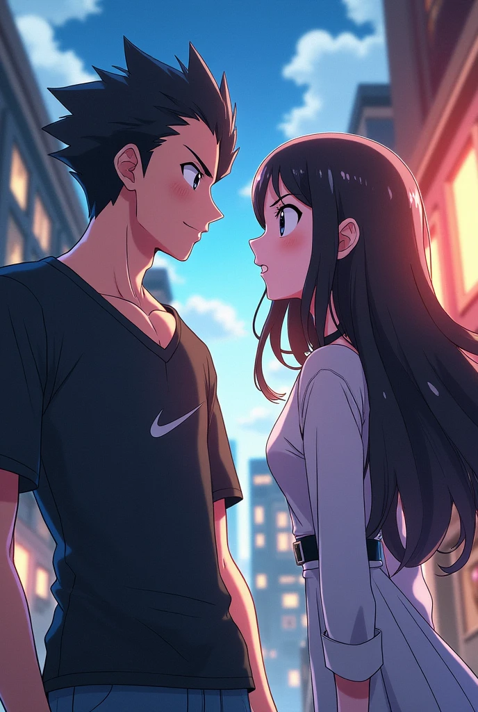 The male protagonist Lack-two and the female Protagonist whi-two from the manga Pokemon Black Two and White Two together.