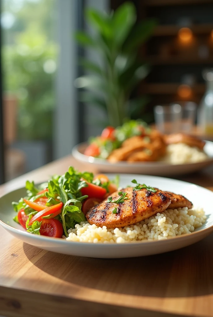 For lunch, I prefer a variety of options. My favorite dish is grilled chicken with salad and rice. 