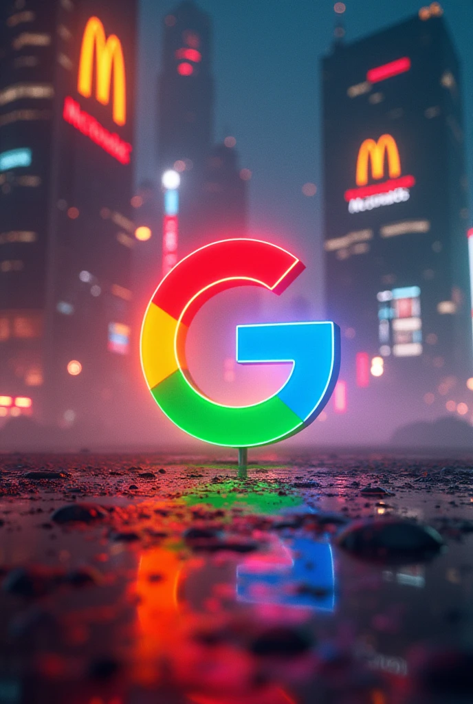 Take a photo that has the McDonald&#39;s company on it, the company cacau show and google at the same time. I need a really creative photo