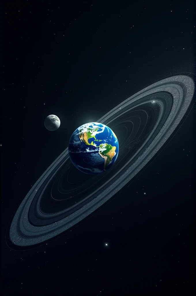 Rotational motion of the Earth in space around the Sun and the Moon