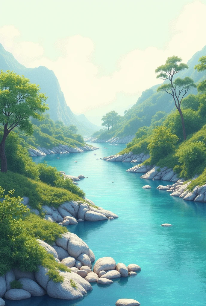 The design must incorporate the five basic elements of visual communication:
point,Line,form,texture,Space and it must be about the Campaign against the pollution of rivers and lakes. This design must look like a drawing and without people and it must show something related to the pollution of lakes and rivers.