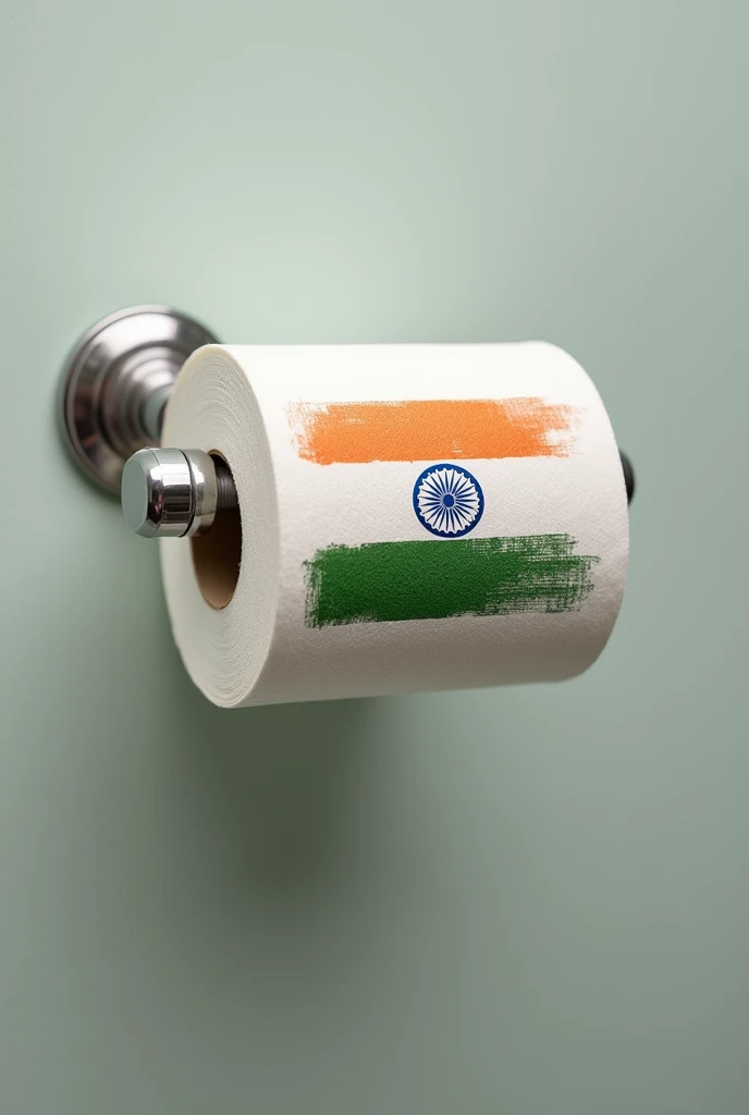 India flag print in toylet tishu, put in toylet hanger