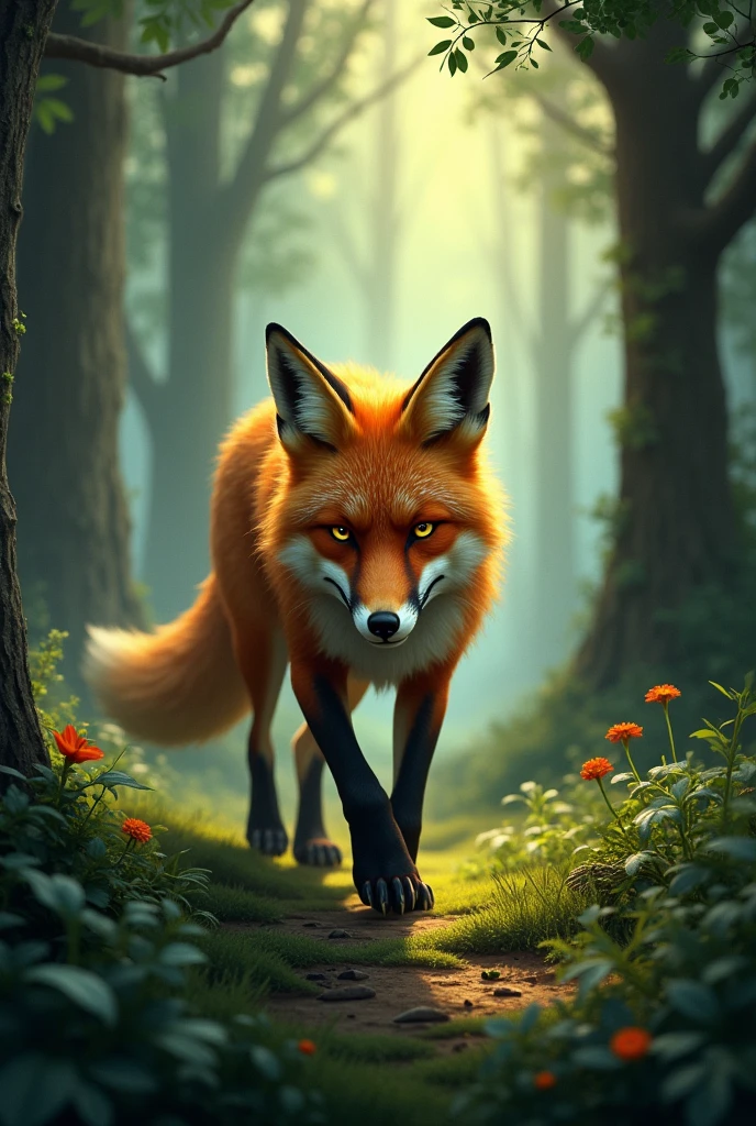 Fox in the forest