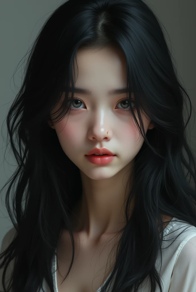 beautiful 2, black long hair, grey-blue eyes, masterpiece, (((No sleep:1.5))) (whiskey on the rocks:20) (blunt:300) ((skill enhance:2000))