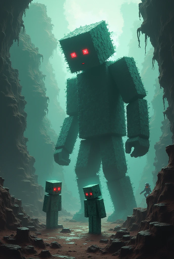 Calls, Devastator and Endermite from Minecraft with the same texture as Minecraft 