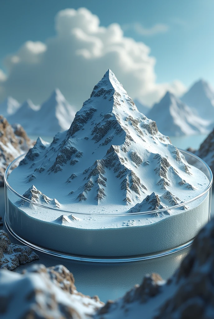 Everest Mount on a petri dish