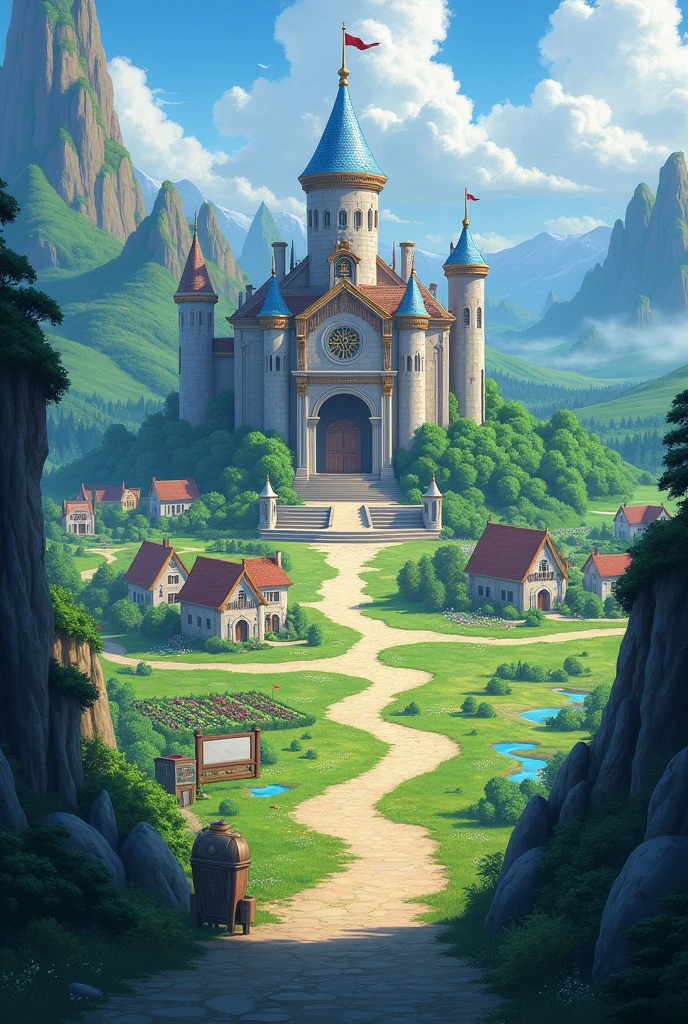 Reino Lunaria - Mapa:
Coming from the east:
1 - gate, very pretty, principal de Lunaria;
2- villages; schools; small businesses; beautiful mountains and hills to the north, We have:
1- Community gardens; green plains with fences; agricultural and pasture areas In the center, We have:
1- Silver Castle 2- luminous trails to guide the villagers and, ou, merchants from other kingdoms 3 - fields and gardens, and water sources and crystals, a billboard welcoming you to the center of Lunaria.
in the south, We have:
1- ritual area along with the light mist that brings charm to the place.
It is, to the West, We have:
A forest that lies outside the gates of Lunaria. Leaves, there are mystical wild animals/Magos, SOM: 8 legged horses, 2-tailed foxes, Silver-haired bears, etc, ...