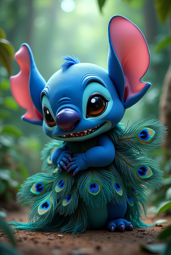 Stitch with lots of peacock feathers