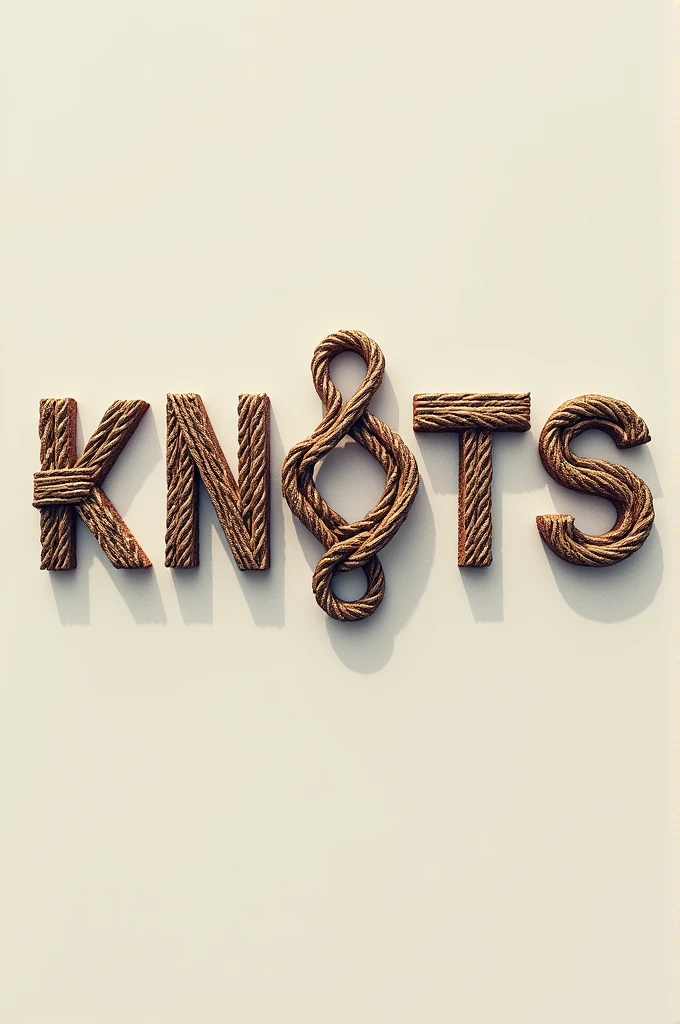 Image that says knots with a design of knots and ropes with a focus on mathematics 