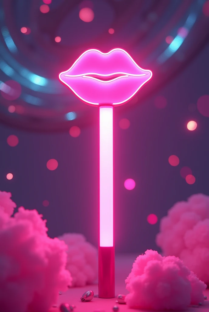 I want a pink kpop light stick with a kiss and that matches Ilinx