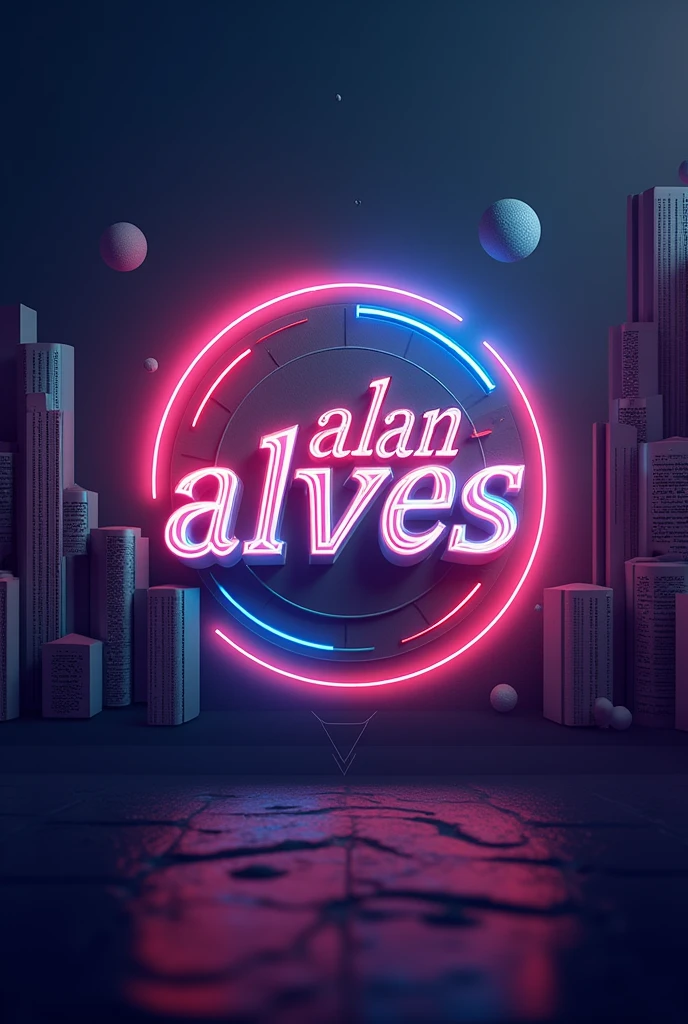 GOOD AFTERNOON I WANT YOU TO GENERATE A BANNER IMAGE FOR ME TO PUT ON THE COVER OF MY VIDEOS WITH THE NAME @ALAN ALVES