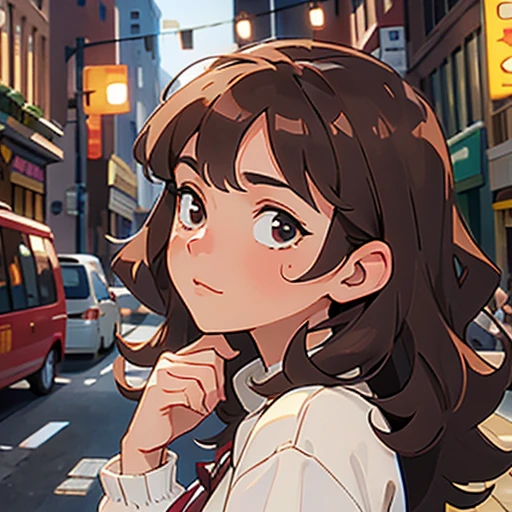  white curly dark brown hair, betrayed  