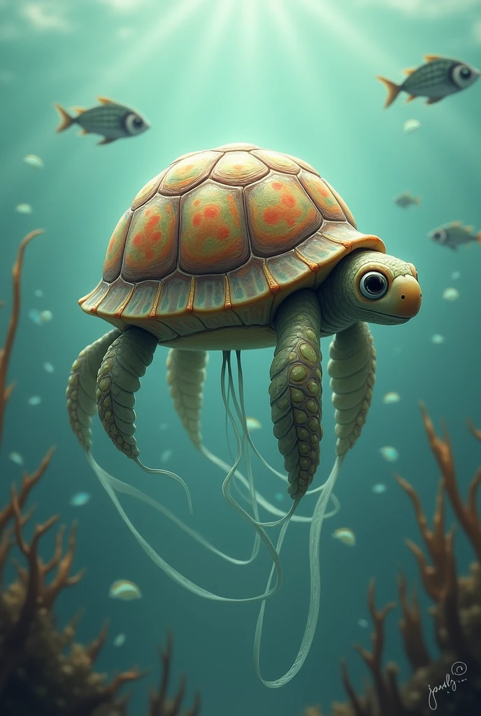 ladybug,A combination of a jellyfish and a turtle shell