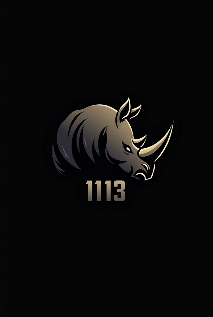 Create a logo for my football team “Rinocerontes FC”. This has to include the number “1113” which is an important and relevant number within the club.. Also its year of foundation, “2023” can be in Roman numerals. Use the color black in the logo since it is the color that represents the club. 