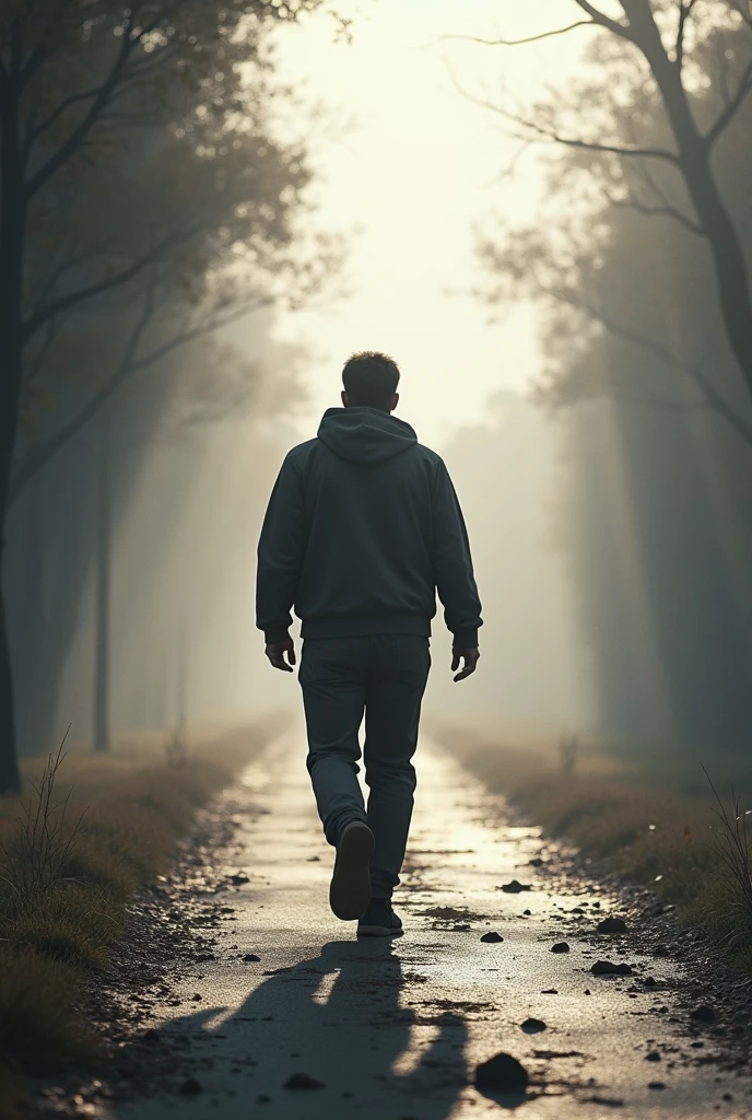 A man walking