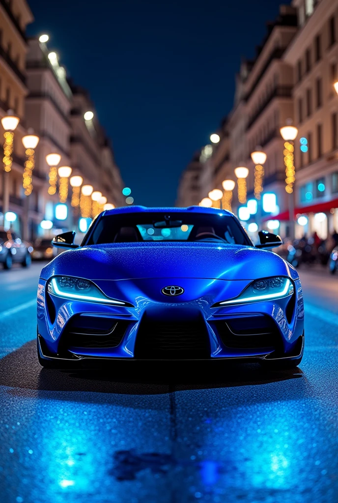 supra in paris blue under glow lights mk4