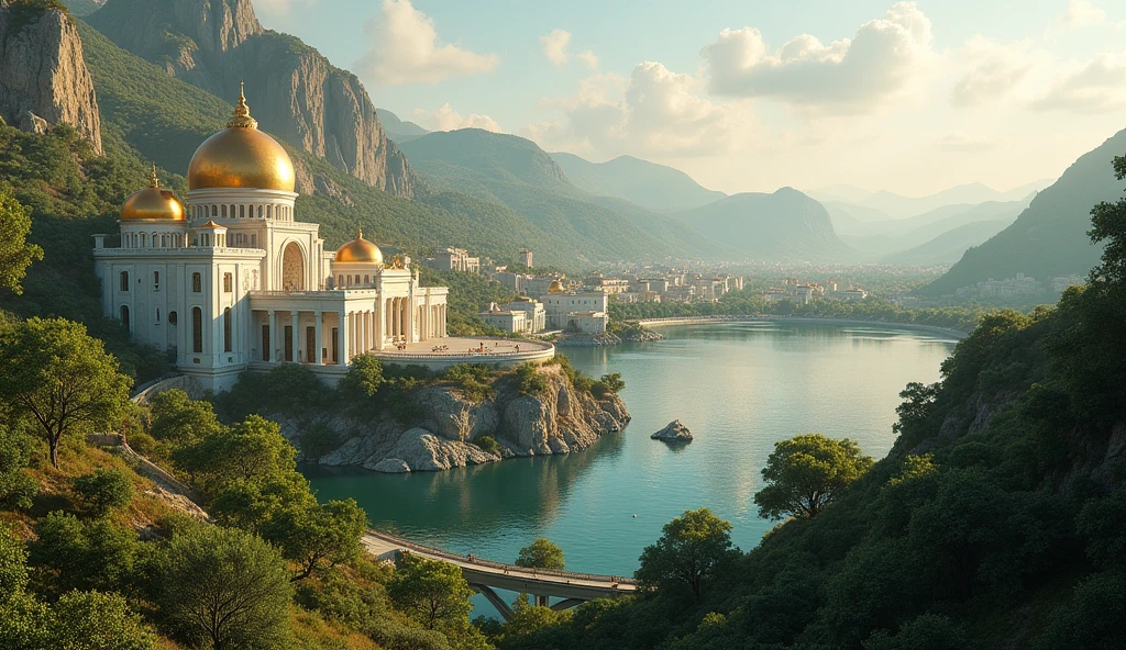 City of Themyscira during the day without people
