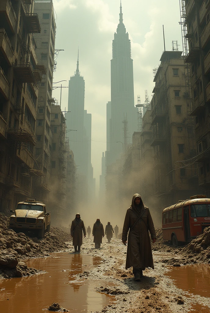 A city full of mud A big city full of mud