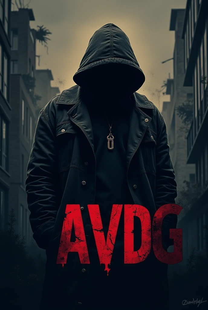 A logo with the acronym “AVDG” meaning the life of a gangster 